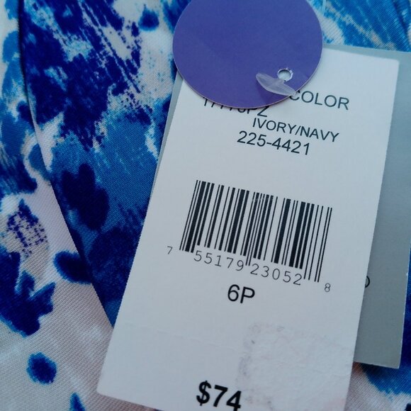 DANNY AND NICOLE DRESS SIZE 6 PETITE NEW WITH TAGS - Picture 5 of 5